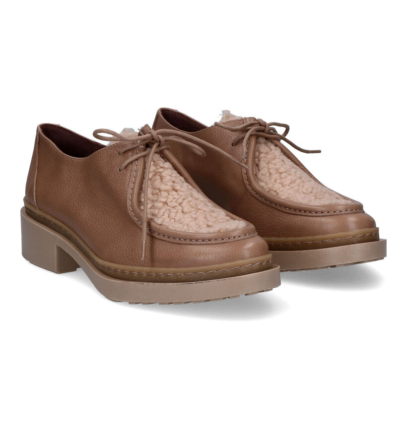 Wonders Taupe Veterschoenen voor dames (317242)