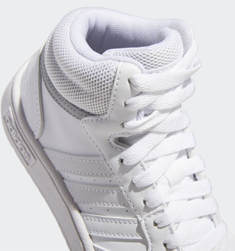 adidas Hoops 3.0 MID K Witte Hoge sneakers voor jongens, meisjes (341639)