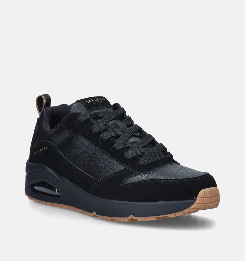 Skechers Uno Stacre Baskets en Noir pour hommes (355580) - pour semelles orthopédiques