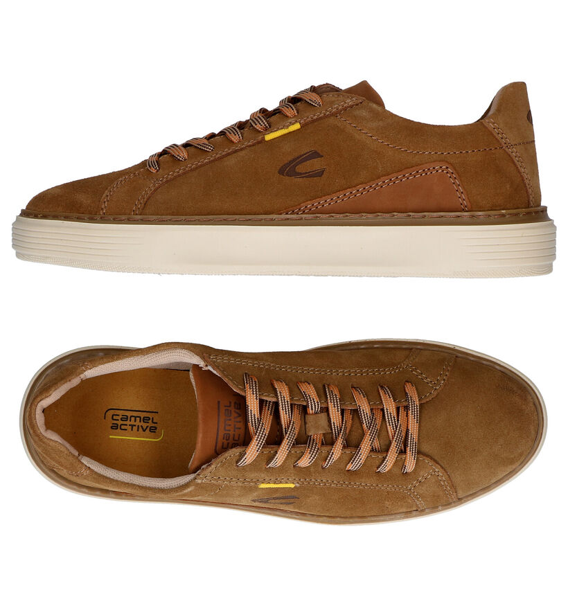 Camel Active Avon Cognac Veterschoenen in daim (291116)