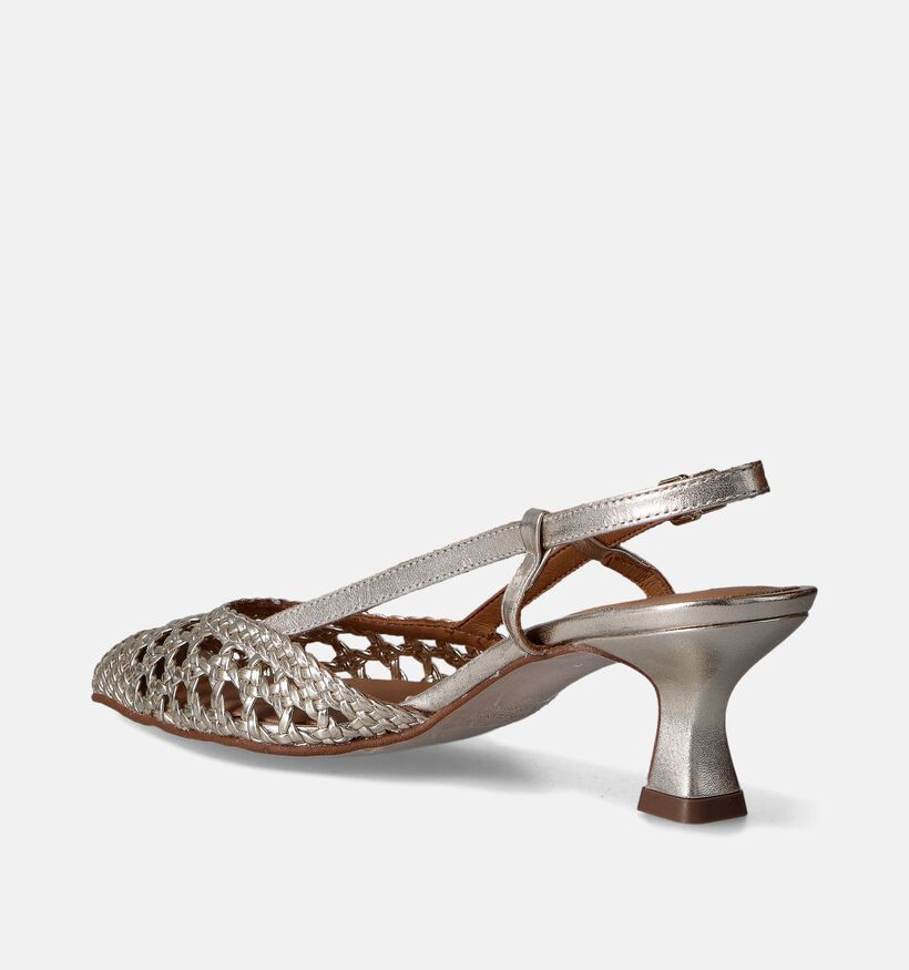 Pedro Miralles Escarpins slingback en Or pour femmes (357687)