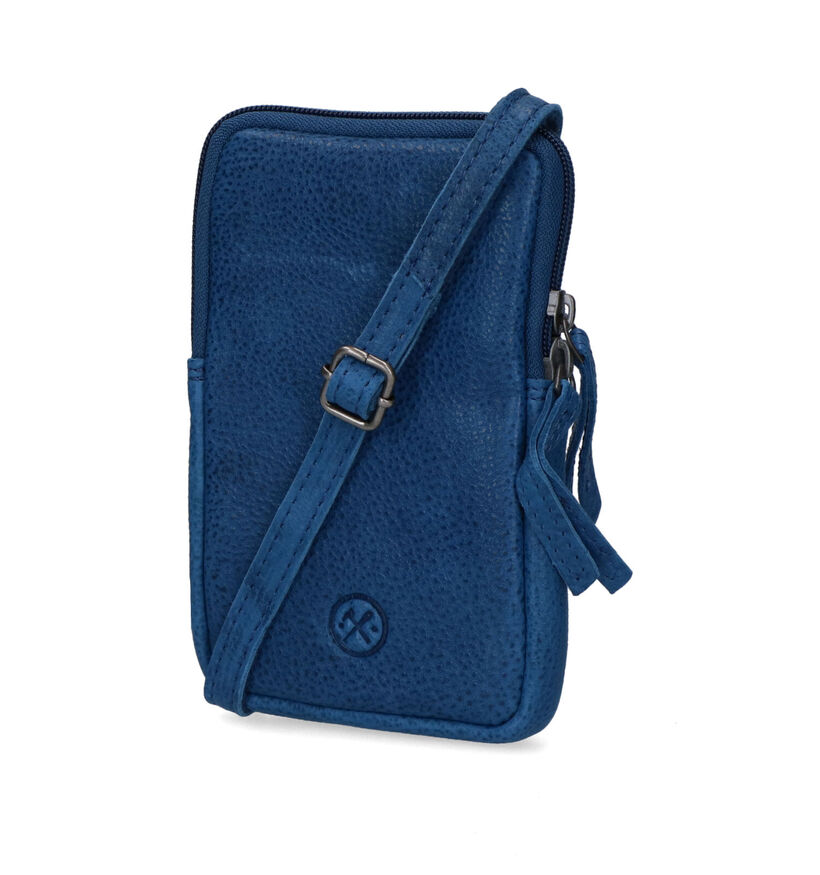 Hide & Stitches Zwart Telefoontasje in leer (325860)
