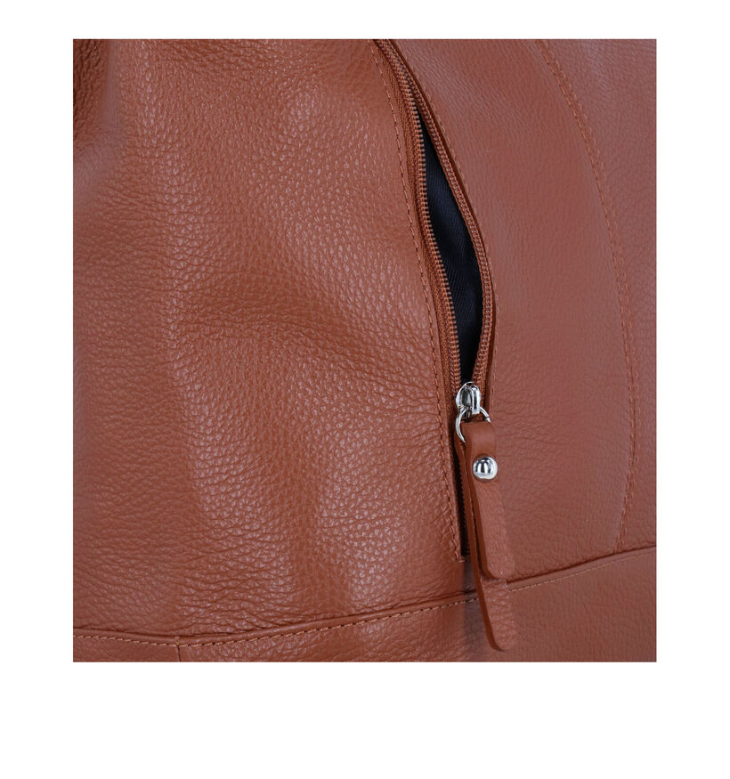 Time Mode Huz 24 Cognac Rugzak in leer (311020)