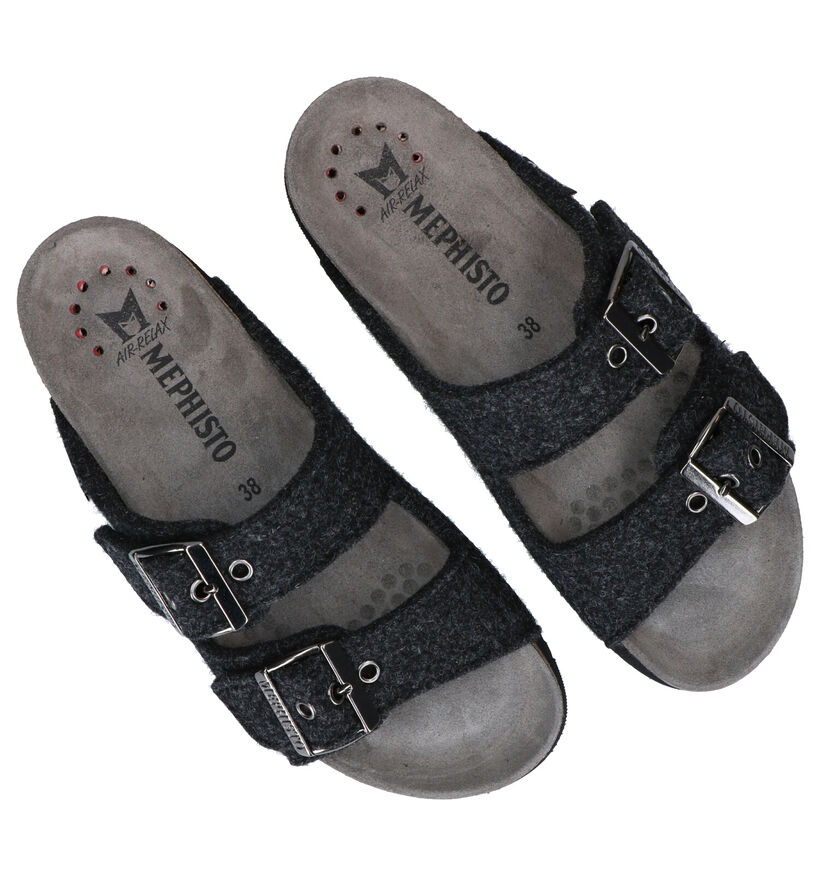 Mephisto Hester Nu-pieds en Brun en textile (298117)