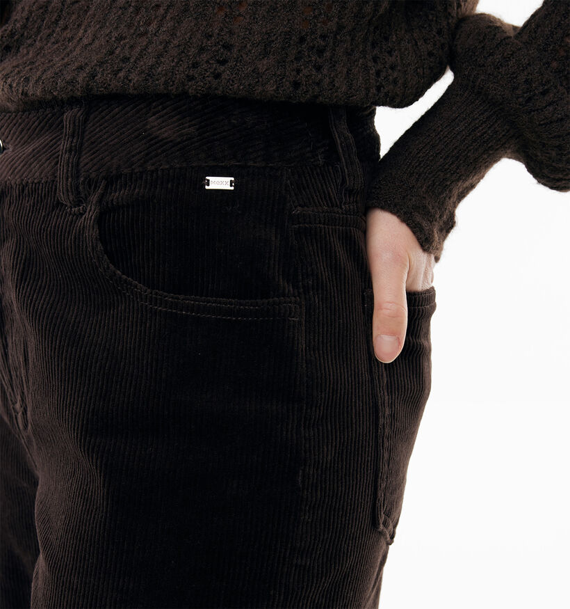 Mexx Corduroy Donkerbruine Geklede Broek voor dames (380714)