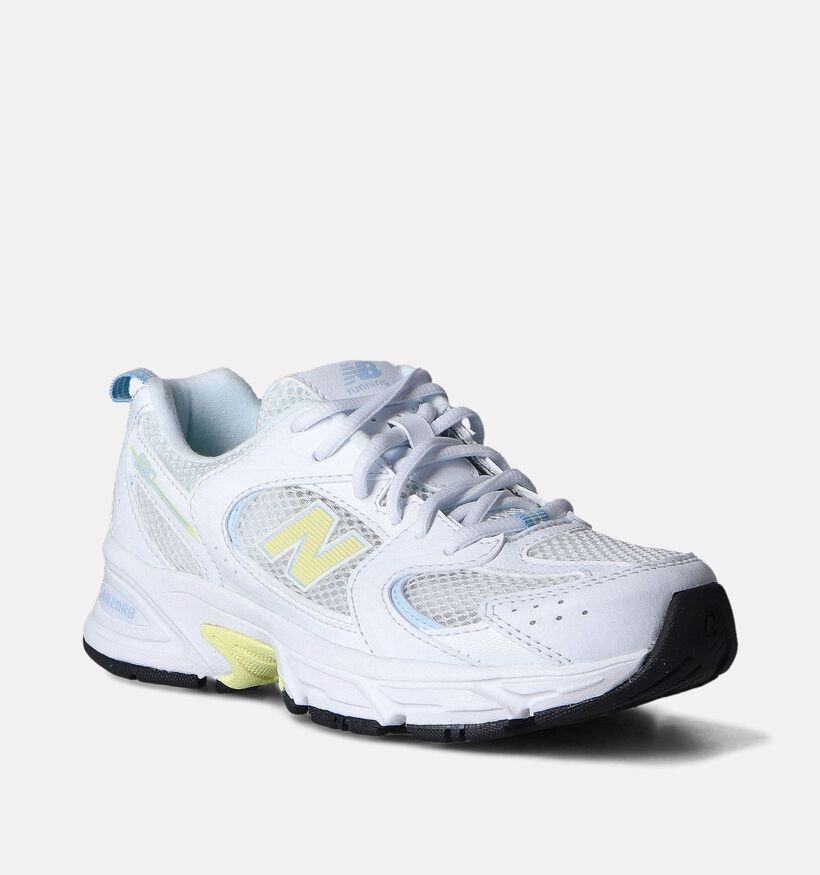 New Balance GR 530 Baskets en Blanc pour filles (361477) - pour semelles orthopédiques