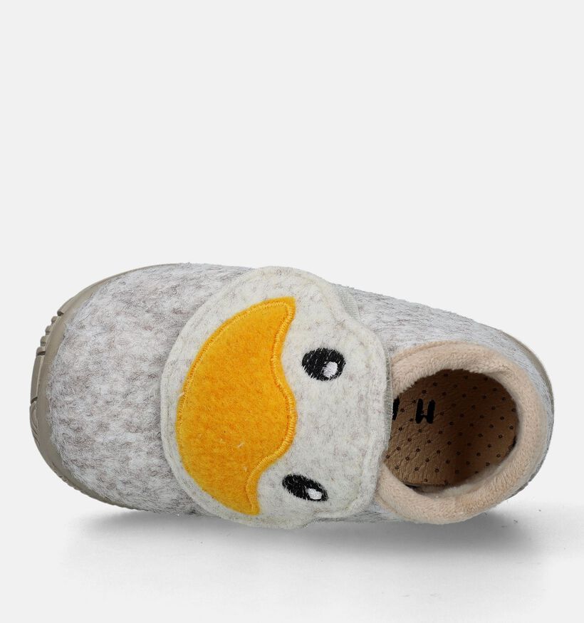 Milo & Mila Pantoufles pour bébé en Beige pour garçons (332428) - pour semelles orthopédiques