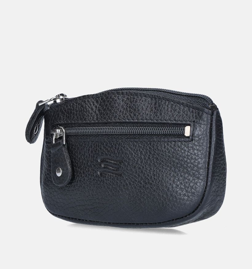 Crinkles Zwarte Ritsportemonnee voor dames (373826)