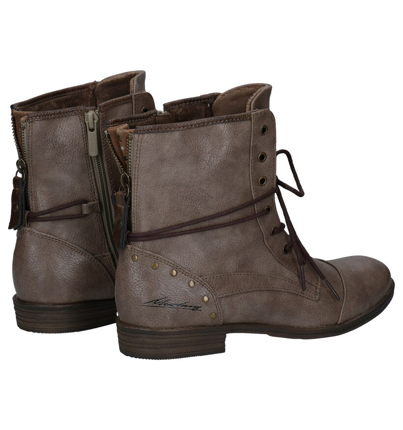 Mustang Cognac Boots in kunstleer (294328)