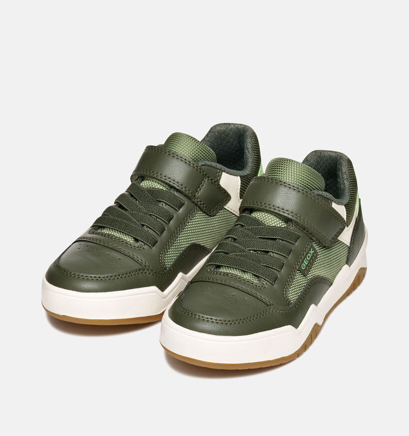 Geox Perth Groene Sneakers voor jongens (368419) - geschikt voor steunzolen