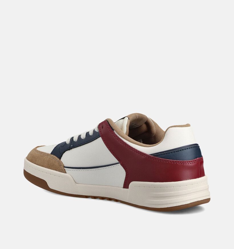 Tommy Hilfiger Cupsole Chaussures plates en Ecru/Bordeaux pour hommes (366155) - pour semelles orthopédiques