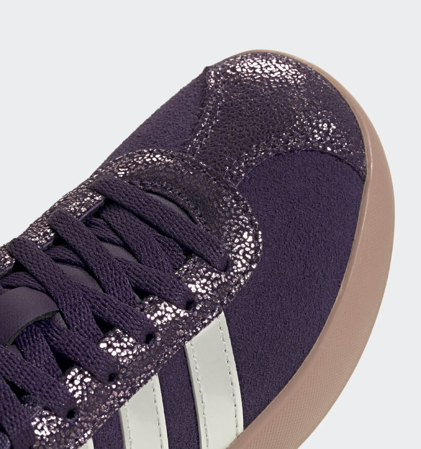 adidas VL Court 3.0 Witte Sneakers adidas VL Court 3.0 Paarse Sneakers voor meisjes (365431) - geschikt voor steunzolen