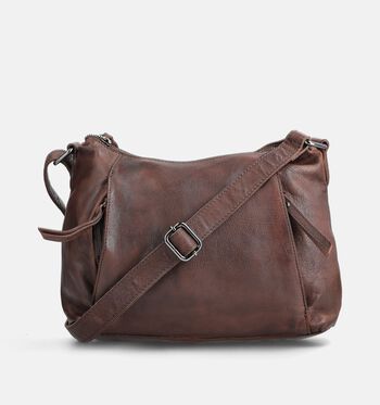 Bear Design Schoudertassen Zwart/Cognac/Bruin