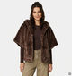 Laurent David Donkerbruine Fluffy Vest voor dames (382021)