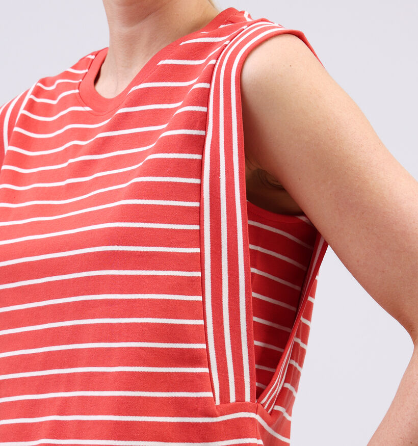 Vila Veriana Rode T-shirt Gestreept voor dames (353020)