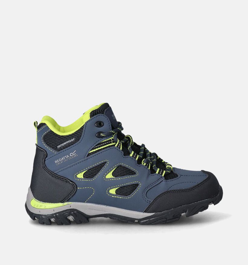 Regatta Holcombe Mid Jnr Blauwe Wandelschoenen voor jongens (361299) - geschikt voor steunzolen