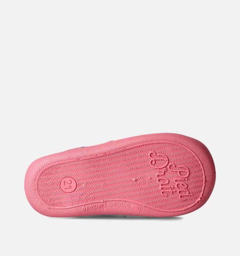 Milo en Mila Roze Pantoffels pour filles (358496) - pour semelles orthopédiques