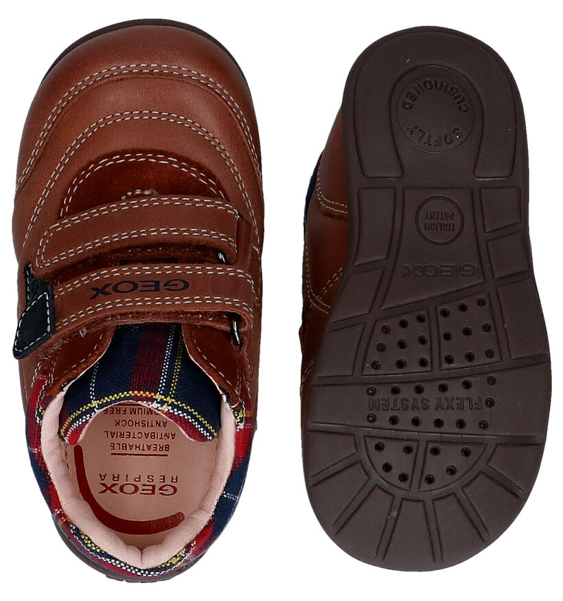 Geox Kaytan Chaussures pour bébé en Cognac en textile (278315)