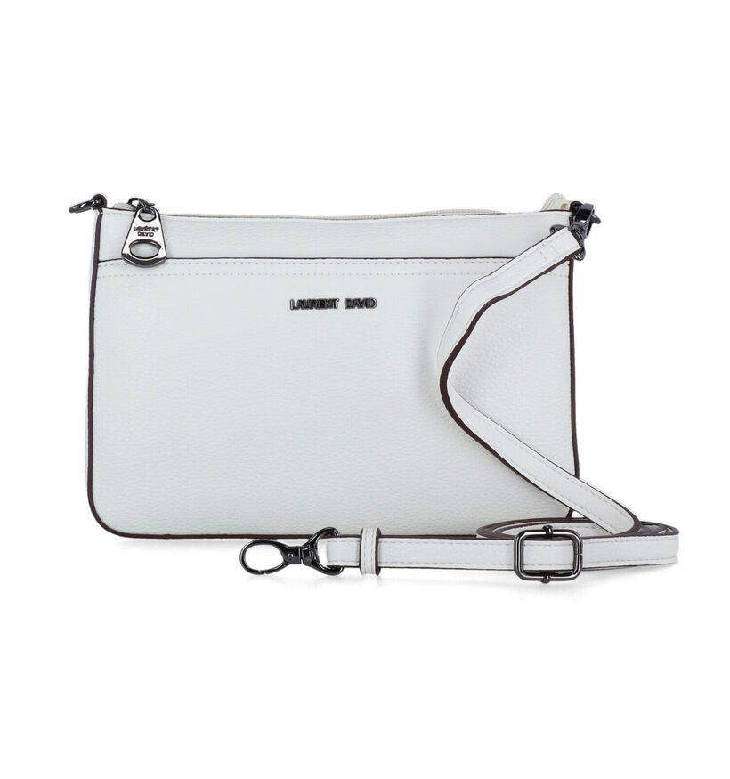 Laurent David Witte Crossbody Tas in kunstleer (324301)