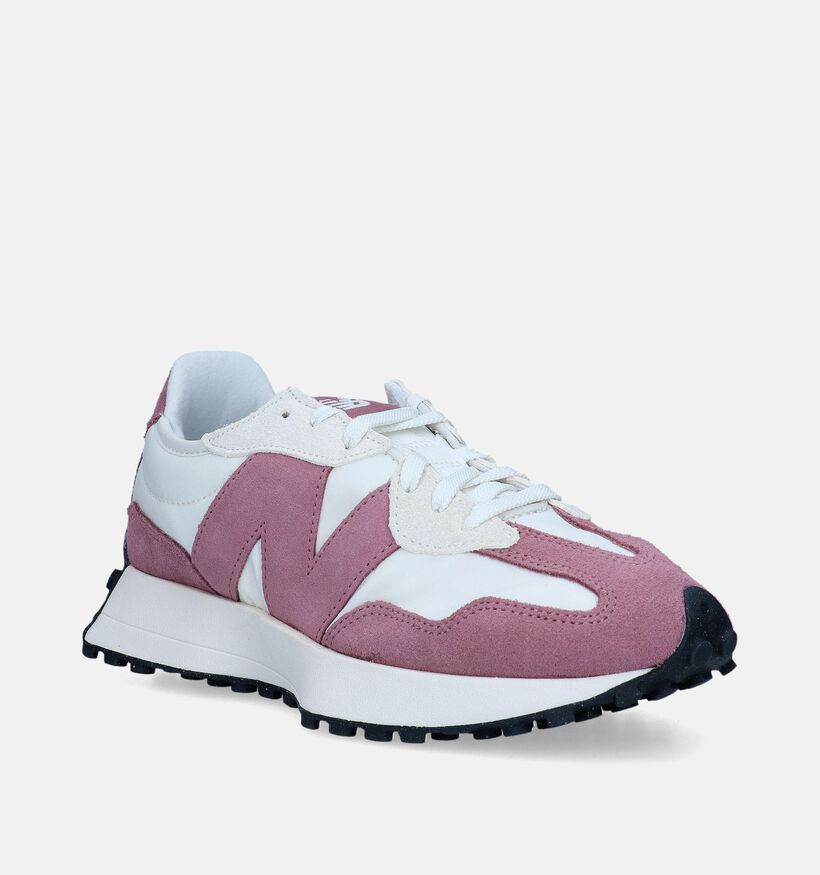 New Balance WS 327 Baskets en Rose pour femmes (334588) - pour semelles orthopédiques