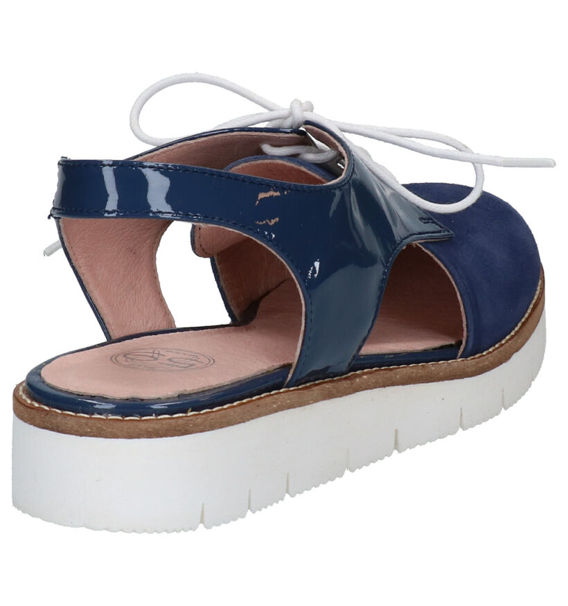 River Woods Blauwe Sandalen in leer (271167)
