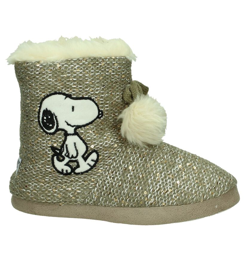 Snoopy Pantoffels Taupe, , pdp