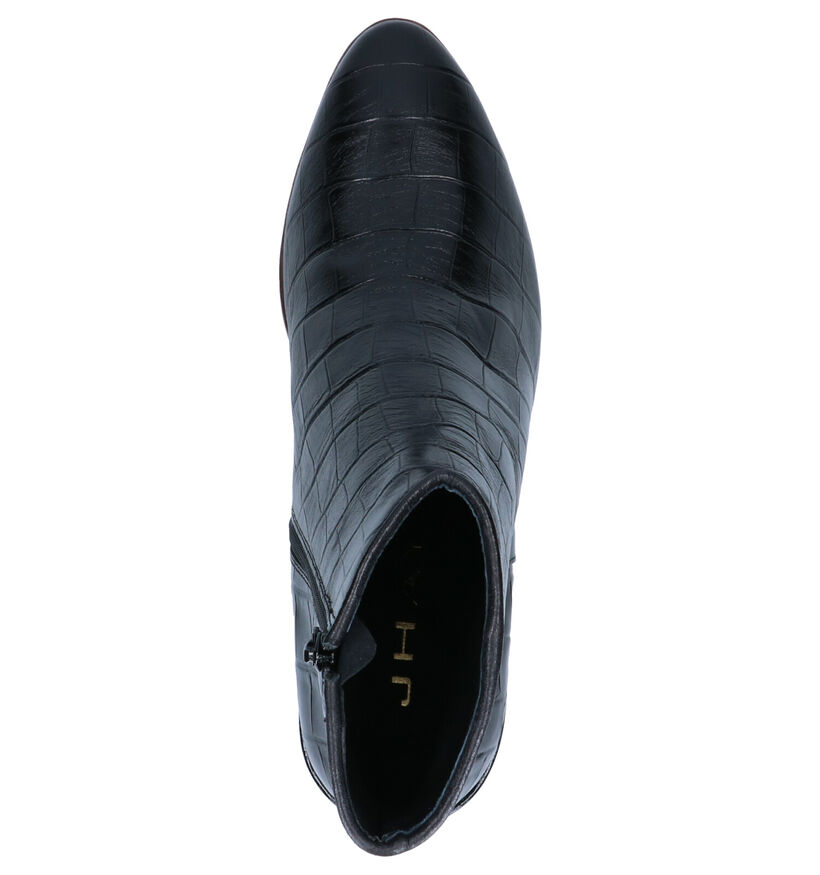 JHay Bottillons à talons en Noir en cuir (259693)
