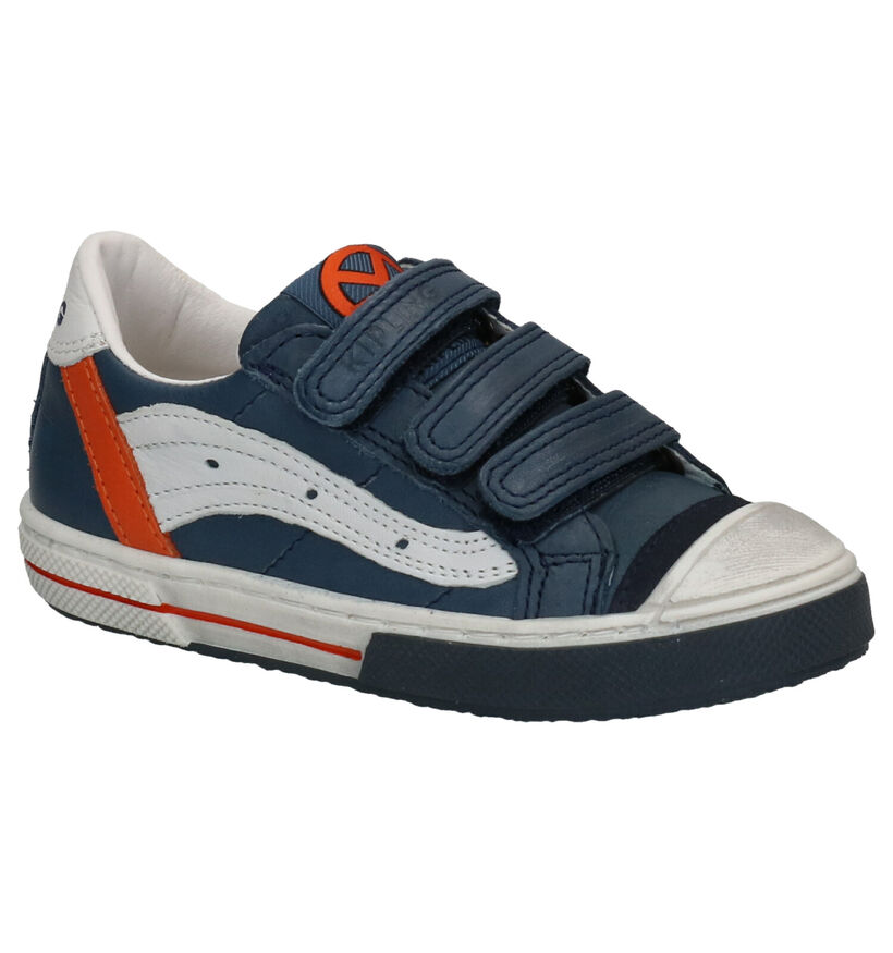 Kipling Flavio 2 Chaussures à Velcro en Bleu en cuir (273227)