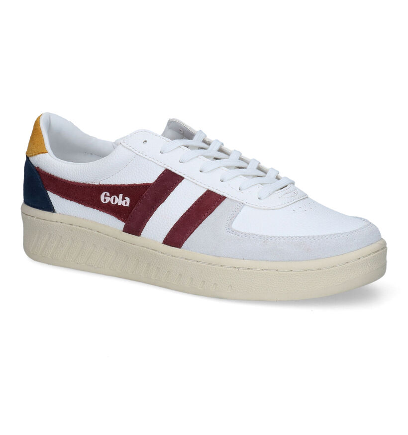 Gola Grandslam Trident Baskets en Blanc pour hommes (320371) - pour semelles orthopédiques