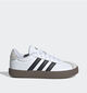 adidas VL Court 3.0 Witte/Zwarte Sneakers voor jongens, meisjes (357017) - geschikt voor steunzolen