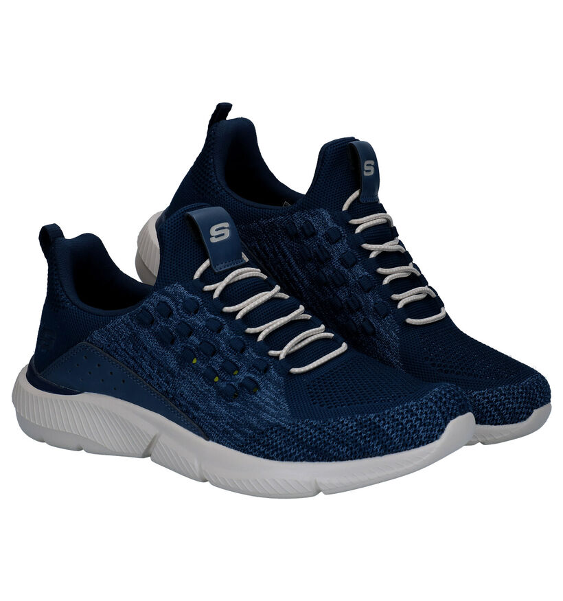 Skechers Streetwear Baskets en Bleu en textile (287097)