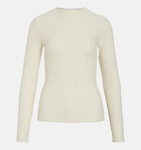 Vila T-shirts Noir/Beige