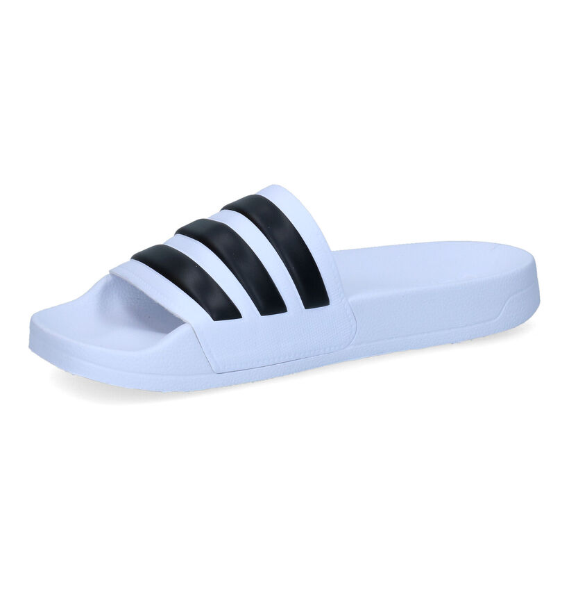 adidas Adilette Witte Badslippers in kunststof (301979)
