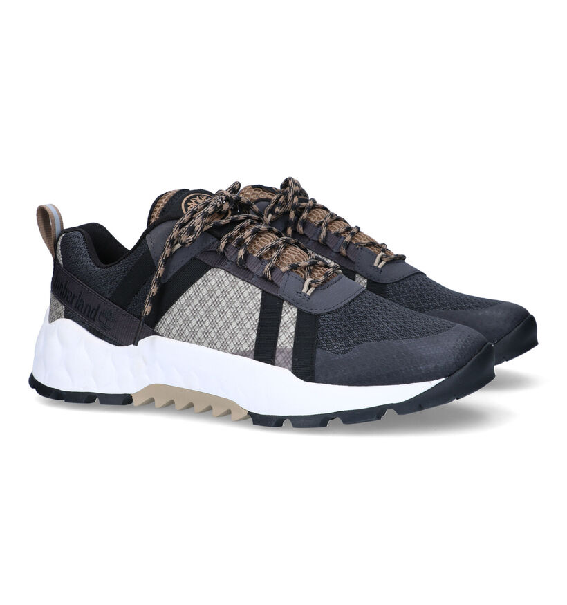 Timberland Solar Wave Zwarte Veterschoenen in stof (320287)