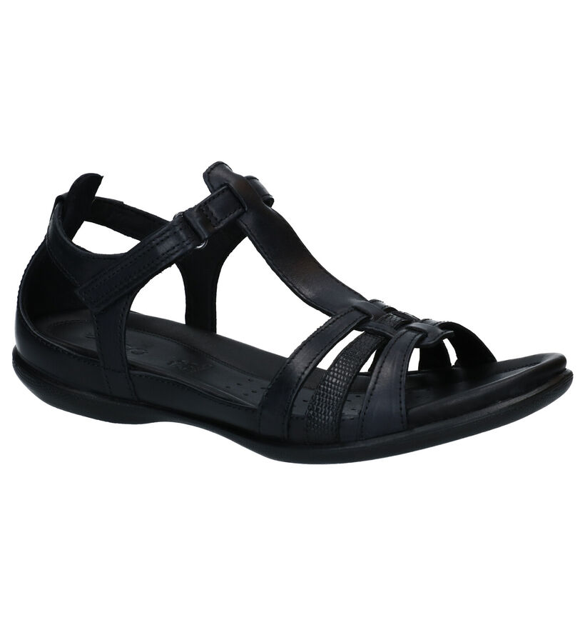 ECCO Flash Zwarte Sandalen in leer (287286)