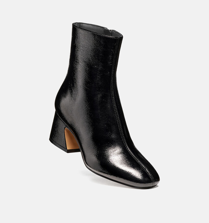Geox Kalidine Zwarte Enkellaarzen met Lage Hak voor dames (377781)