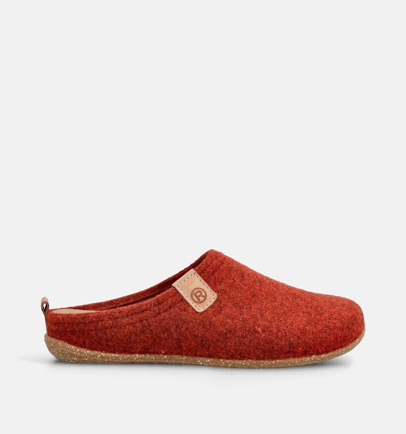Rohde Donkeroranje Pantoffels voor dames (380035) - geschikt voor steunzolen