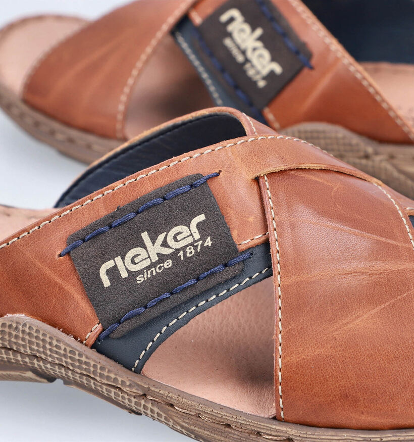 Rieker Nu-pieds casual en Marron pour hommes (354817)