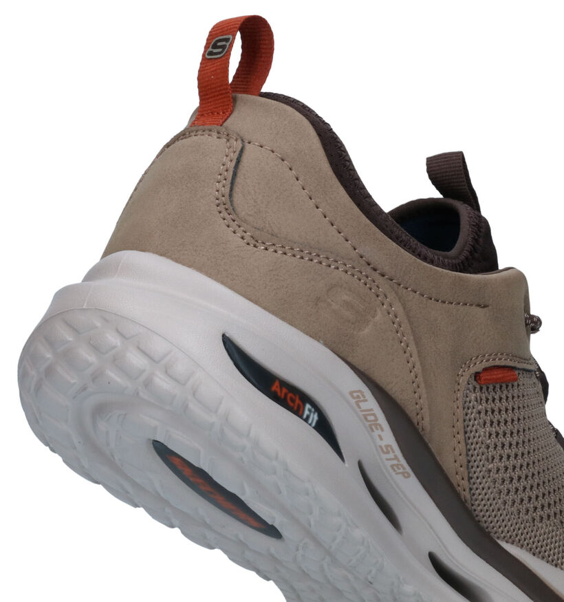Skechers Arch Fit Orvan Percer Kaki Slip-on Sneakers voor heren (341853) - geschikt voor steunzolen