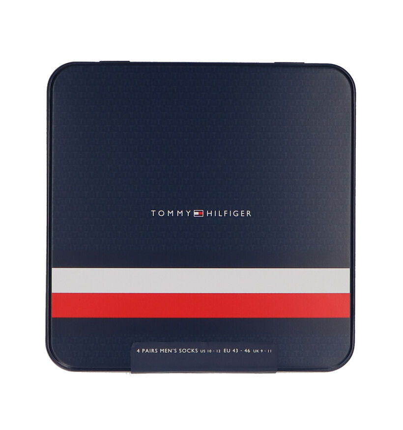 Tommy Hilfiger Cadeaubox Blauwe Sokken - 4 Paar voor heren (256696)