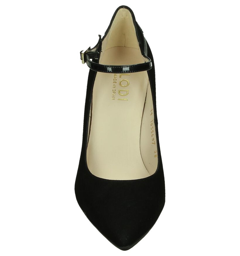 Lodi Escarpins à bride en Noir en nubuck (200574)