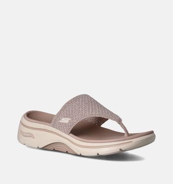 Skechers Arch Fit Slippers Taupe