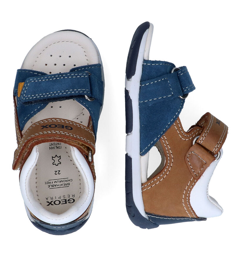 Geox Tapuz Sandales en Bleu en cuir (303744)