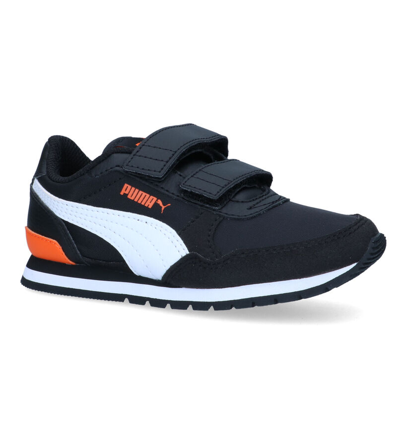 Puma St Runner Zwarte Sneakers voor meisjes, jongens (318755) - geschikt voor steunzolen