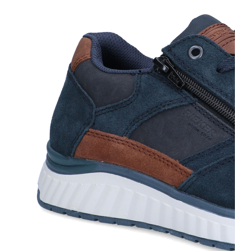 Rieker Chaussures à lacets en Bleu pour hommes (354802) - pour semelles orthopédiques