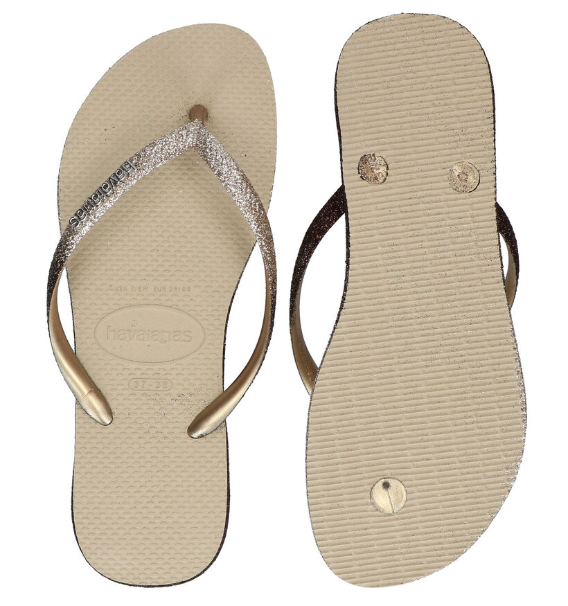 Havaianas Slim Beige Teenslippers in kunststof (289779)