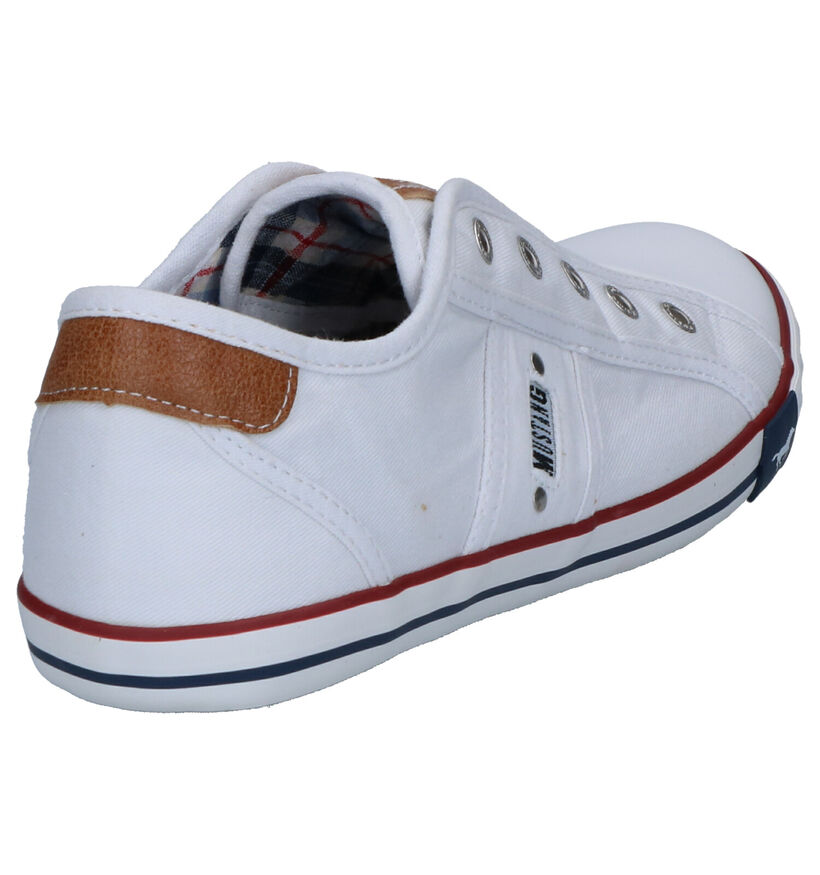 Mustang Slip-ons en Bleu foncé en textile (303683)