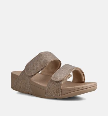 FitFlop Lulu Slippers Zwart/Beige