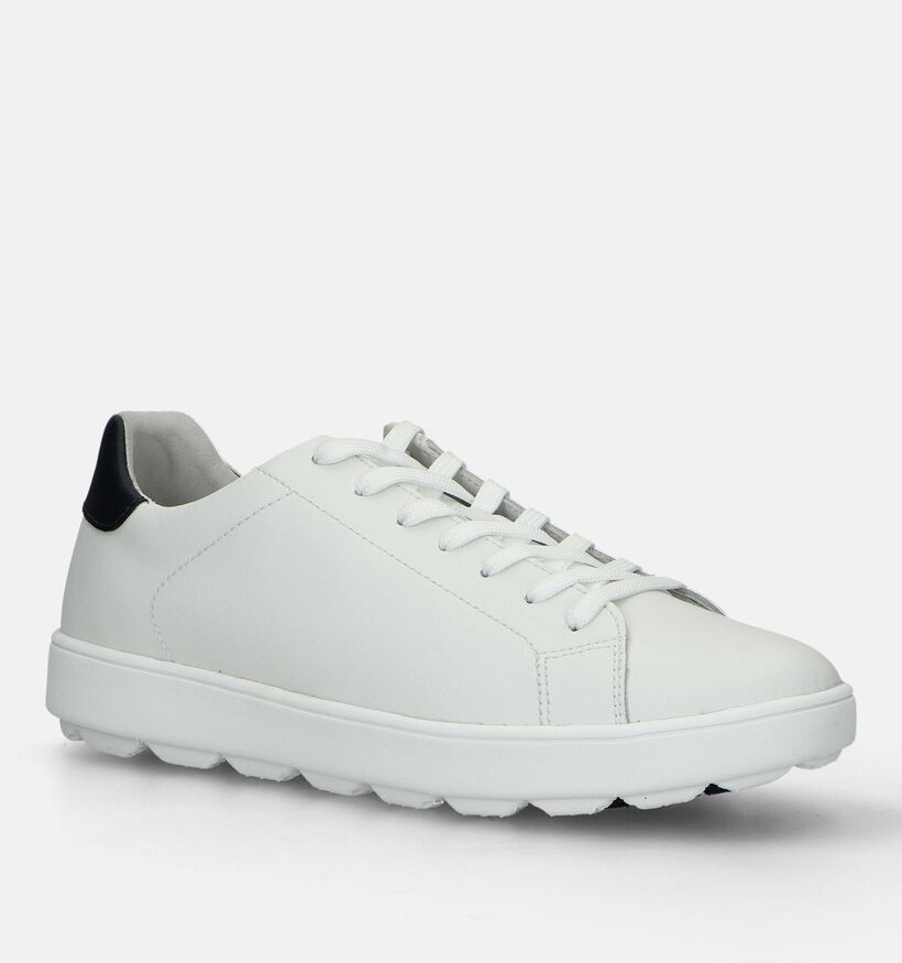 Geox Spherica Chaussures à lacets en Blanc pour hommes (335680) - pour semelles orthopédiques