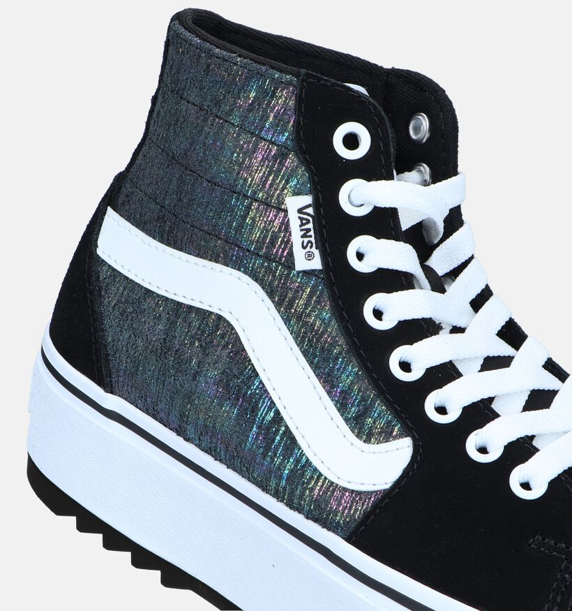 Vans Filmore Hi Tapered Platform Baskets de skate en Noir pour femmes (333943)